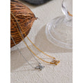 Colar Feminino Gota com Zircônia em Aço Inoxidável 11