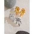 Brinco Flor Maxi Martelada