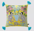 All-Seeing Eye Cosy Throw Cushion Cover Retro Boho Big Yellow Pupil Celestial Alchemy Cosmic Symbol Pillow Case Velvet Home Deco