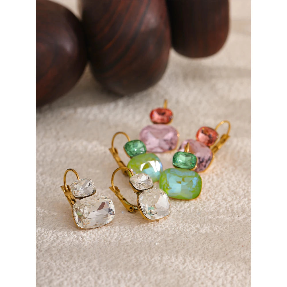 Brinco Argola Candy Crystal