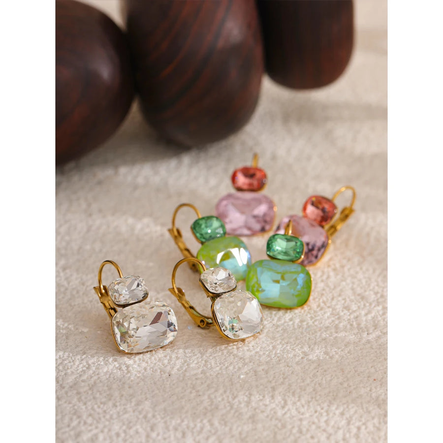 Brinco Argola Candy Crystal