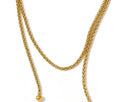 Yhpup 132cm Long Stainless Steel Double-Layer Chain Stacking Necklace Waterproof Quality Metal PVD Plated Fashion Jewelry New