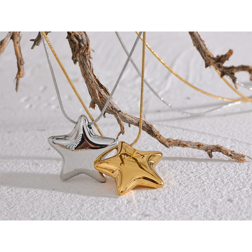 Colar Feminino Estrela em Aço 316L