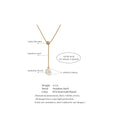 Colar Feminino Gota com Pérola em Aço Inoxidável