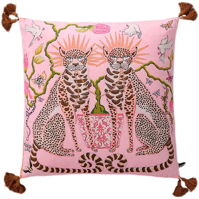 All-Seeing Eye Cosy Throw Cushion Cover Retro Boho Big Yellow Pupil Celestial Alchemy Cosmic Symbol Pillow Case Velvet Home Deco
