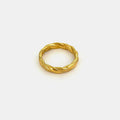 Anel Oval com Madrepérola e Banho Ouro 18K