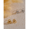 Yhpup Stylish Unique Stainless Steel Circle Geometric Personality Stud Earrings PVD Plated Daily Young Charm Jewelry Wholesale