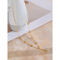 Colar Feminino Gota com Zircônia em Aço Inoxidável 7