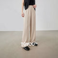 Calça Feminina Wide Leg Esportiva com Cós Elástico