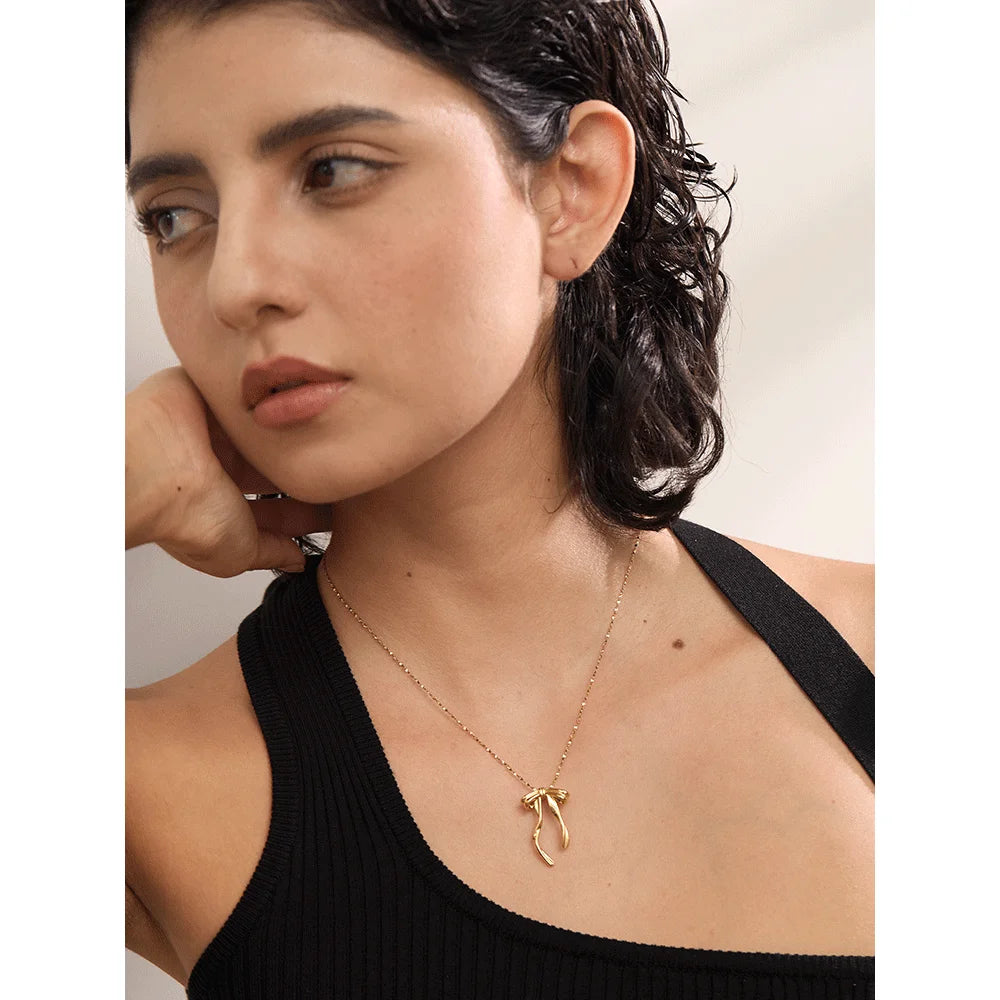 Colar Feminino Gota em Aço 316L
