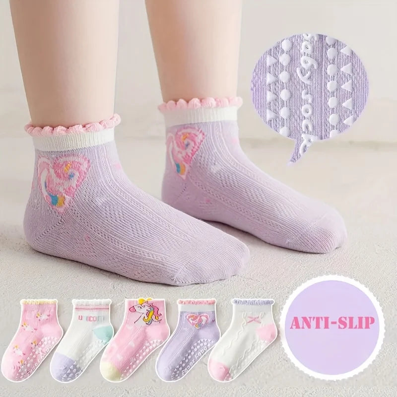 Kit com 5 pares de meias para meninas My little Poney tamanhos de 1- 12 anos
