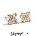 Brinco Flor Doce com Zircônia