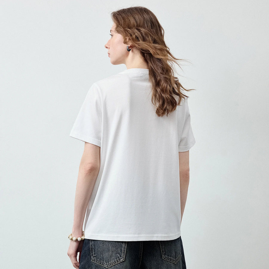 Camiseta Feminina Antibacteriana com Estampa Morango