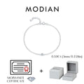 MODIAN D Color Moissanite Bracelet 925 Sterling Silver Classic Minimalist Daily Link Chain Bracelet For Women Fine Jewelry MSB0120