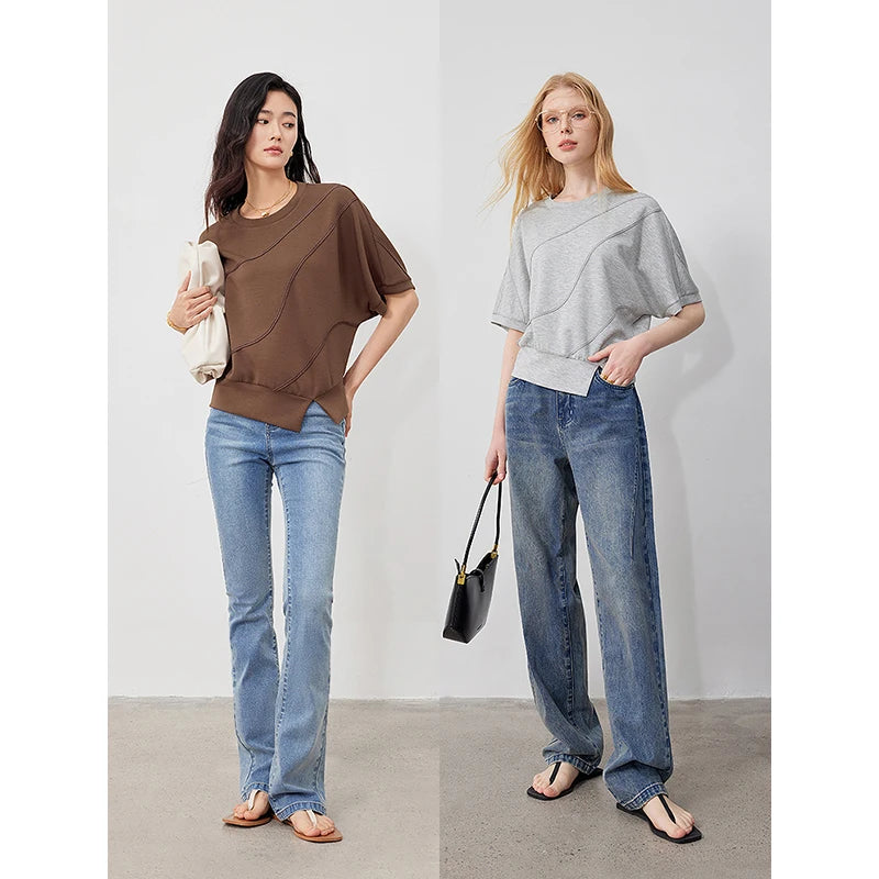 Camiseta Feminina Cropped de Malha Air Layer
