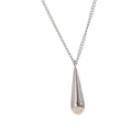 Colar Feminino Gota em Aço Inoxidável 7 Prata
