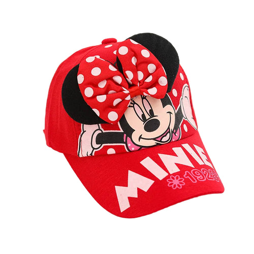 Boné Feminino Infantil Minnie Mouse Para meninas de 2-6 anos