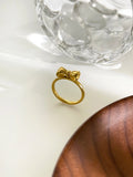Anel Laço Delicado com Banho Ouro 18K