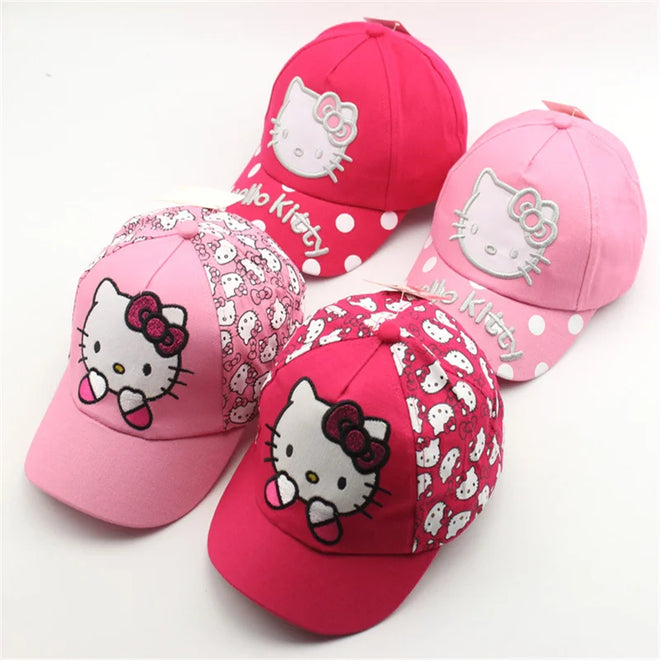 Boné Feminino Infantil Para Meninas de 2-8 anos