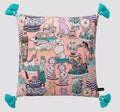 All-Seeing Eye Cosy Throw Cushion Cover Retro Boho Big Yellow Pupil Celestial Alchemy Cosmic Symbol Pillow Case Velvet Home Deco
