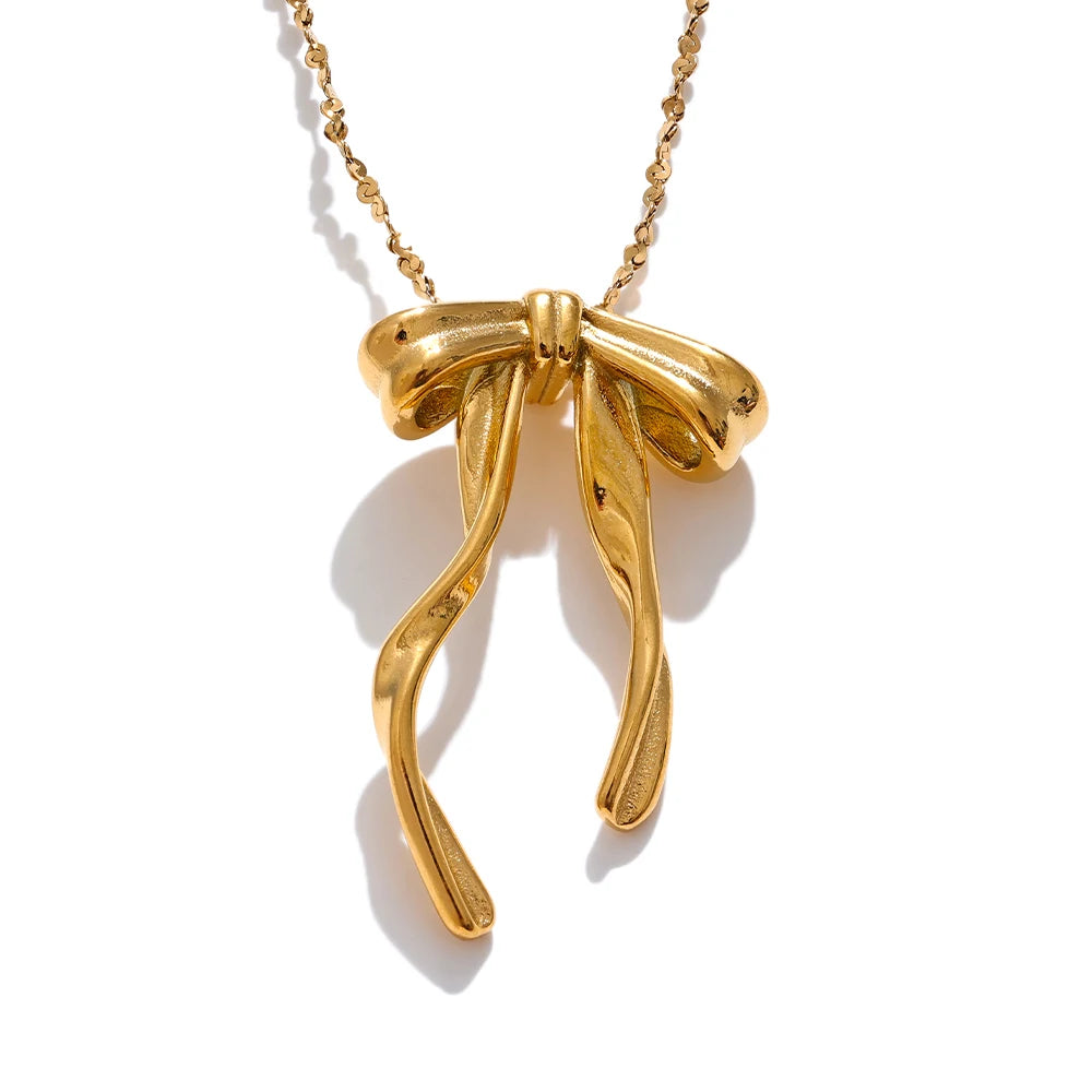 Colar Feminino Gota em Aço 316L Ouro