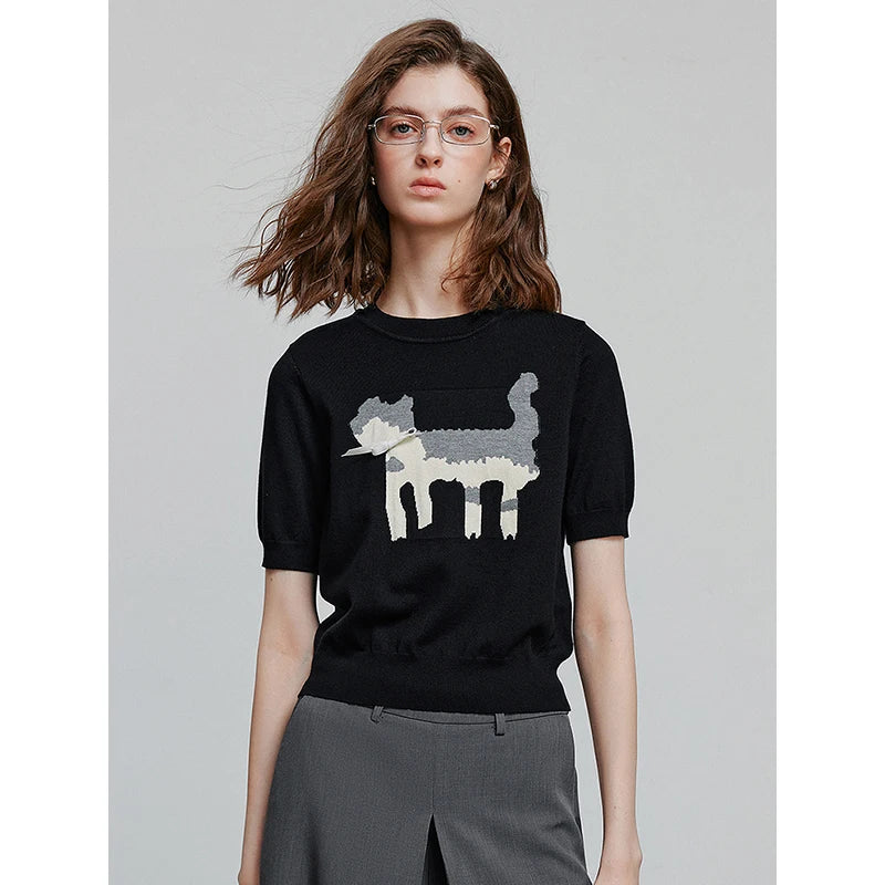 Blusa Feminina de Tricô Leve para Verão