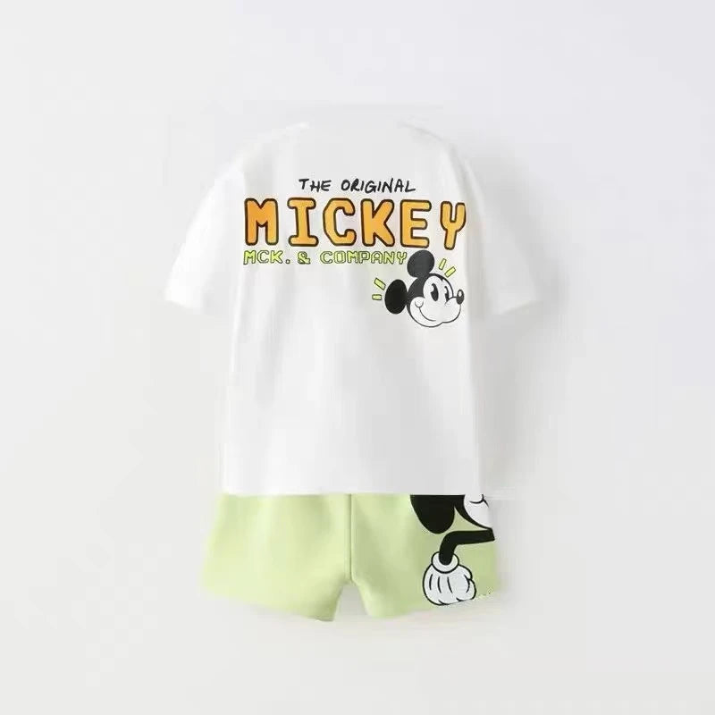 Conjunto Masculino Premium Infantil Mickey Mouse Camisa + Short