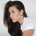 Brinco Marcante com Banho Ouro 18K