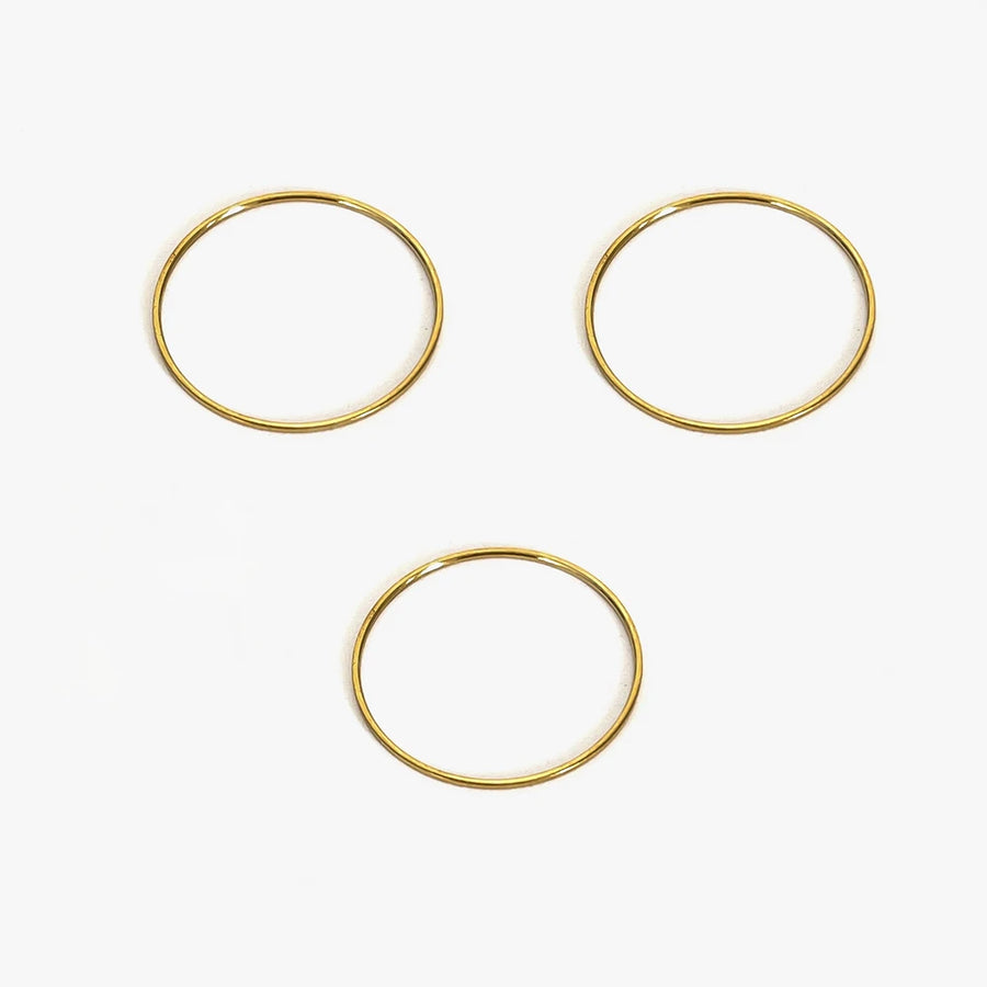 Anel Ultrafino 0,5 mm com Banho Ouro 18K