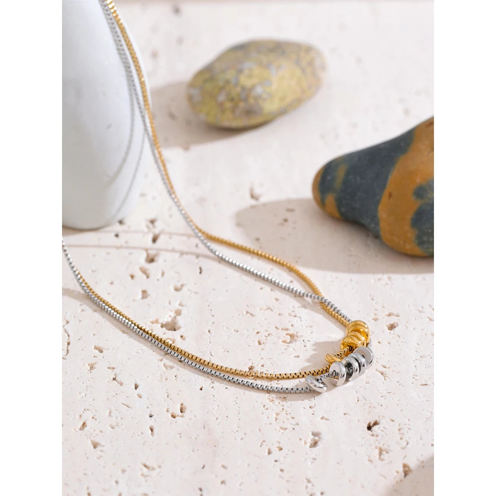 Colar Feminino Redondo com Zircônia em Aço 316L