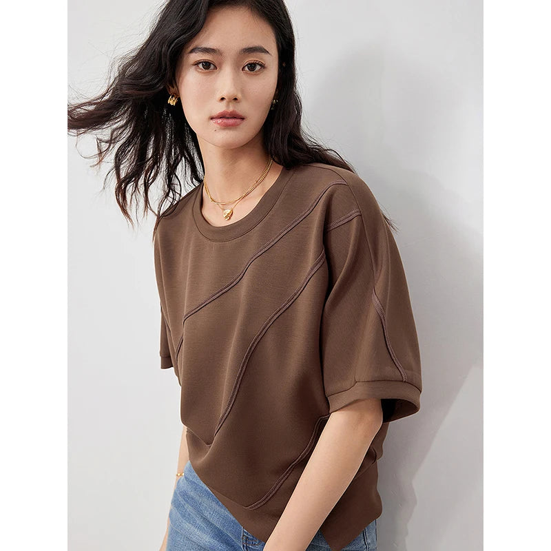 Camiseta Feminina Cropped de Malha Air Layer