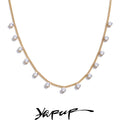 Colar Feminino Gota com Zircônia em Aço Inoxidável 8