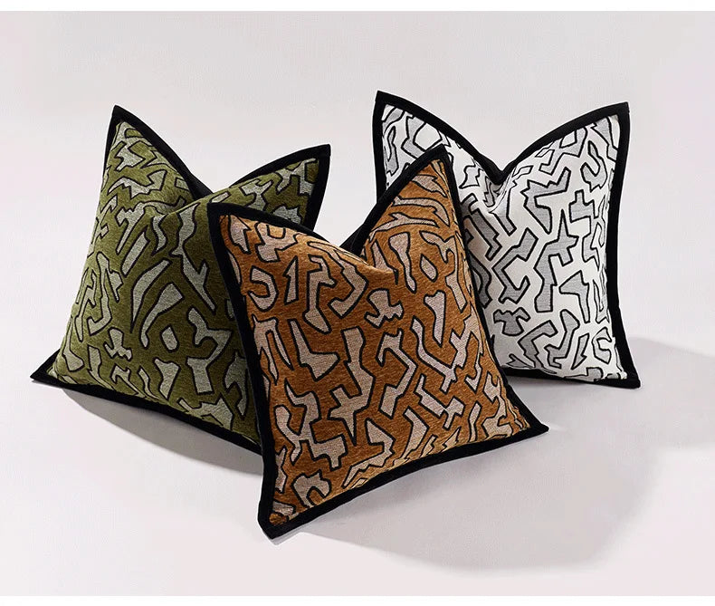 Cushion covers em chenille para sofá decorativos 45x45cm e 50x50cm — imagem 9