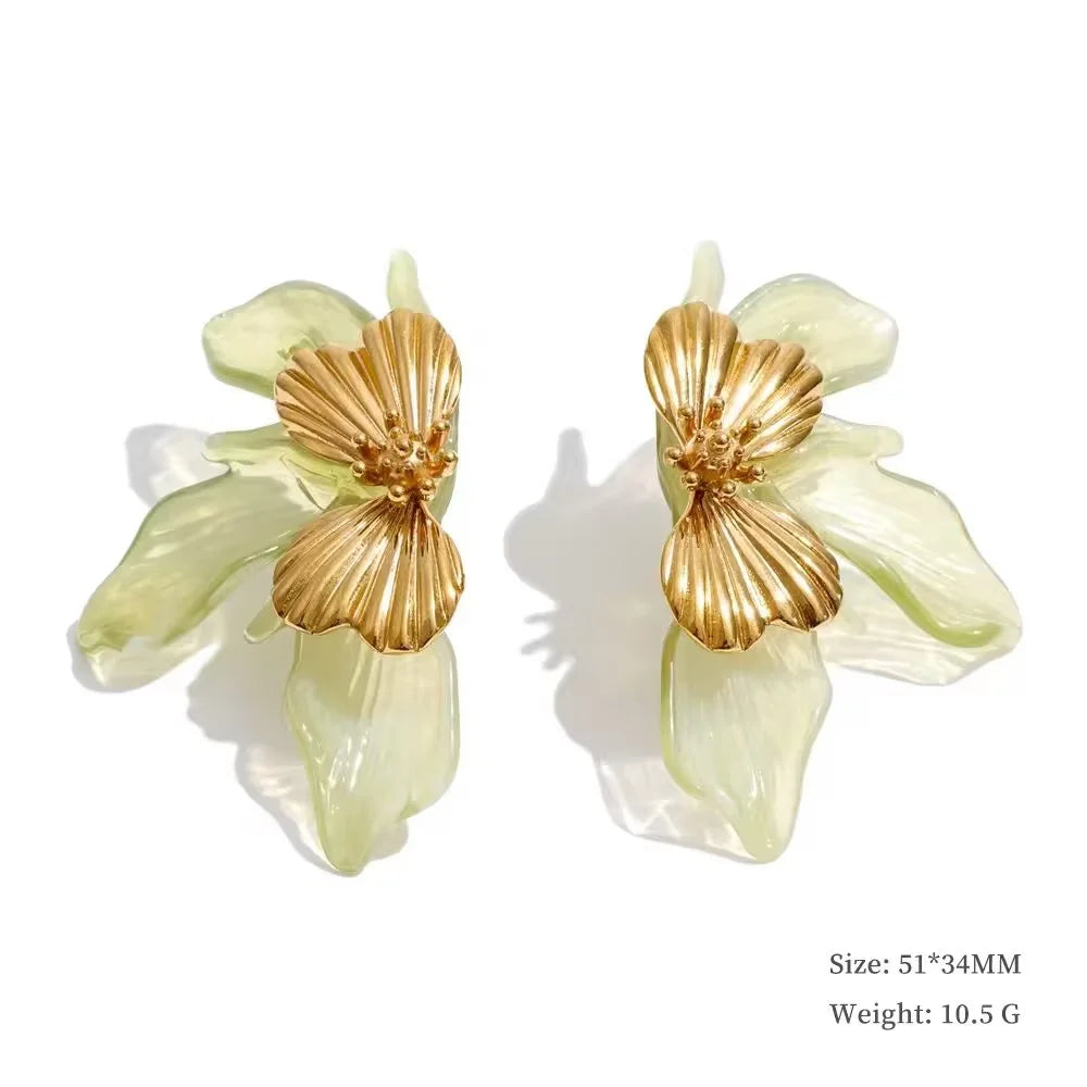 Brinco Flor de Folhas