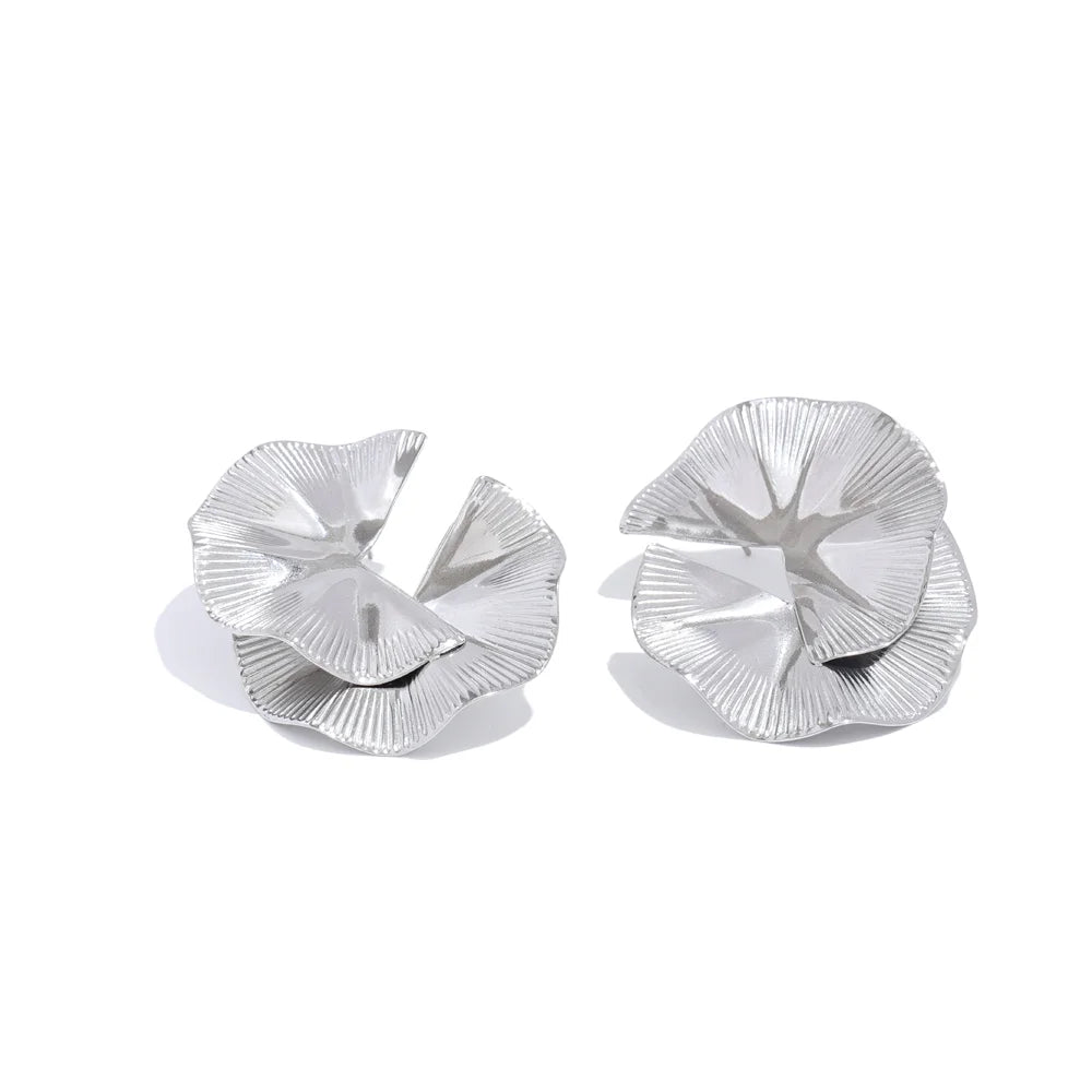 Brinco Flor Maxi Escultural