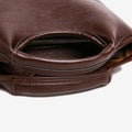Bolsa feminina vintage de couro PU com alça dupla para ombro e transversal