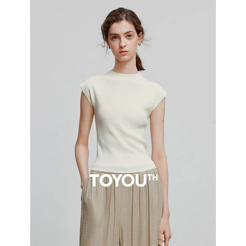 Blusa Feminina de Tricô Manga Curta Leve