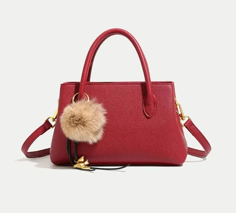 Bolsa Pequena de Mão Feminina em PU Couro Sintético com Alça Transversal