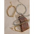 Colar Feminino de Camadas Gota em Aço Inoxidável 10