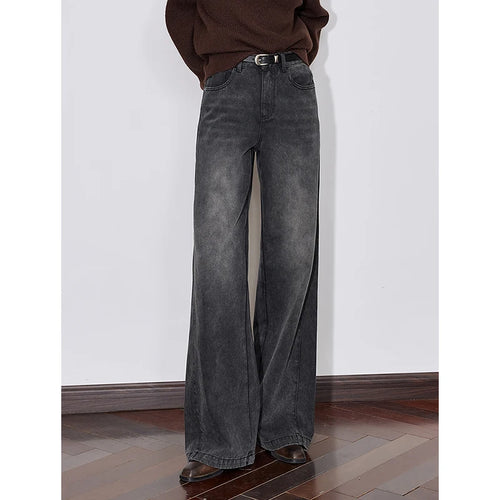Calça Jeans Feminina Wide Leg Reta 100% Algodão