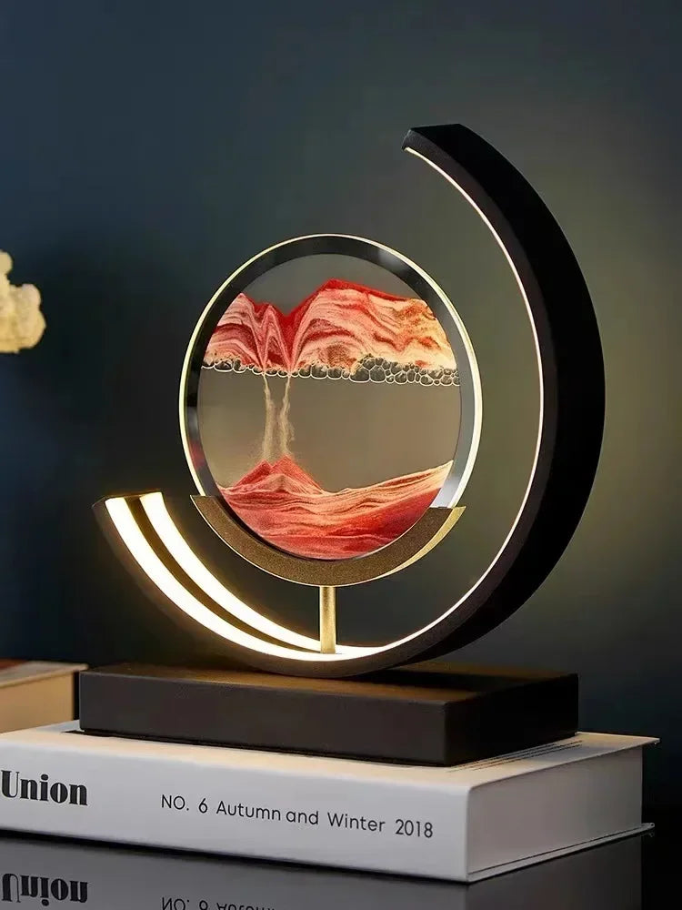 Luminária Home Art Decorativa LED Mountains Preto | Delamantina