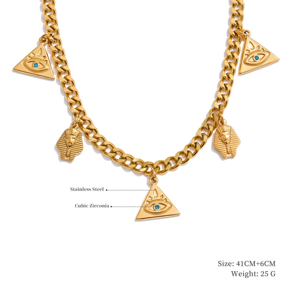 Colar Feminino Gota em Aço Inoxidável 6 YH1577A