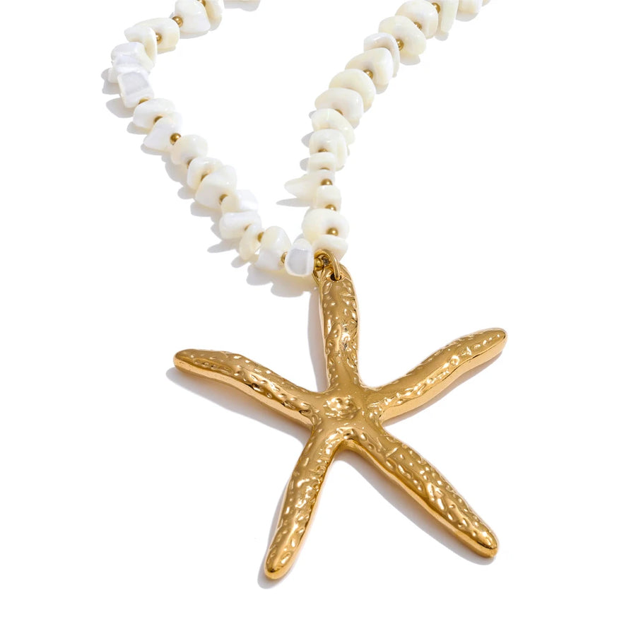 Colar Feminino Estrela em Aço Inoxidável 2 YH1451A