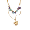 Colar Feminino de Camadas Gota em Aço 316L 2 YH5474A Gold