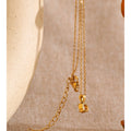 Yhpup Stainless Steel Square Cubic Zirconia Pendant Necklace for Women Korean Style Delicate Popular Daily Bling Jewelry Gift