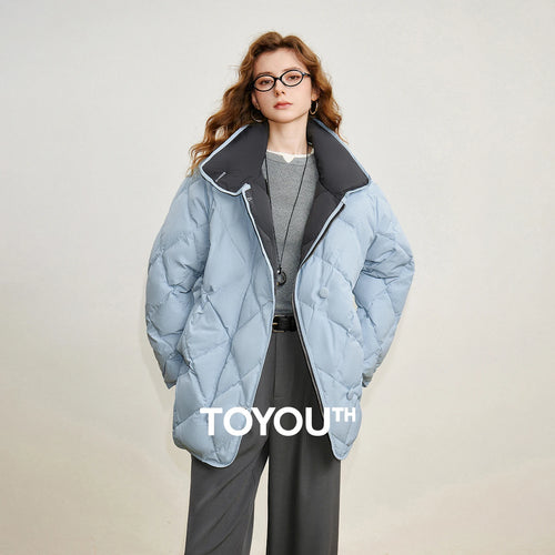 Casaco Puffer Feminino Longo 90% Plumas Matelassê