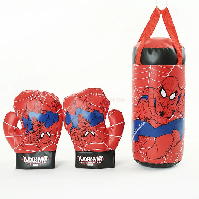 Saco de Pancadas Box Infantil com 3 peças com luvas Boxe Crianças