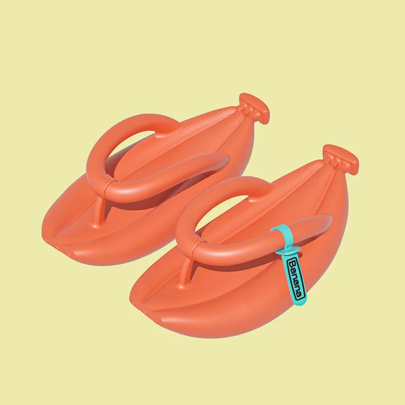 Chinelo Bananão Grande e Macio Laranja