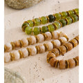 Yhpup Exclusive Resin Beads & Spacer Chain Handmade Statement Necklace 2025 Stainless Steel Waterproof Fashion Jewelry Gift
