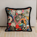 All-Seeing Eye Cosy Throw Cushion Cover Retro Boho Big Yellow Pupil Celestial Alchemy Cosmic Symbol Pillow Case Velvet Home Deco